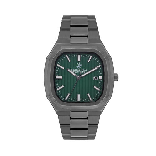 BEVERLY HILLS POLO CLUB Men’s Analog Green Dial Watch –