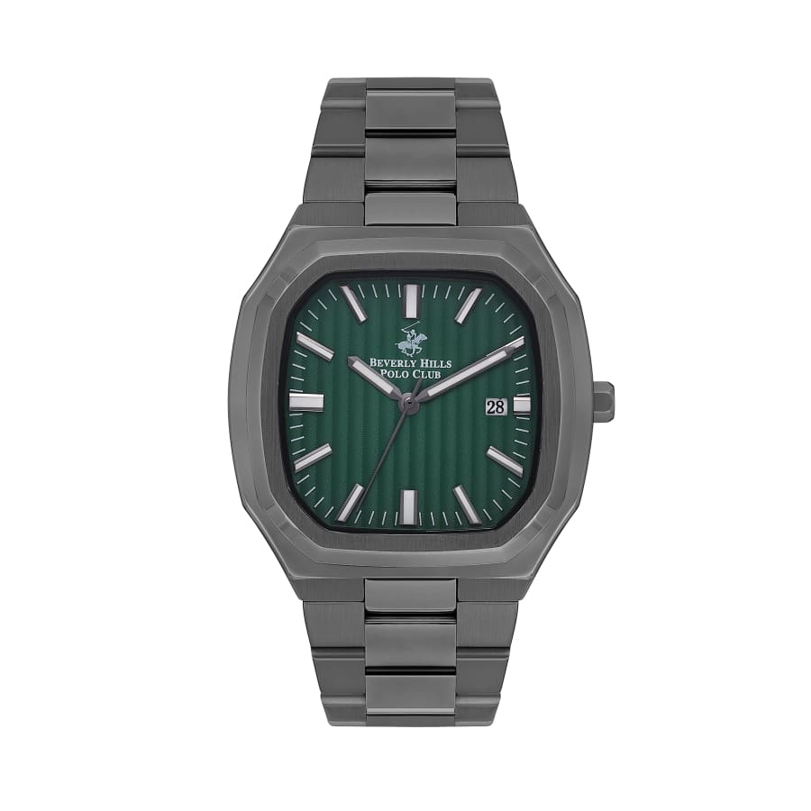 BEVERLY HILLS POLO CLUB Men’s Analog Green Dial Watch –