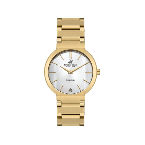 BEVERLY HILLS POLO CLUB Women’s Gold Diamond Watch –