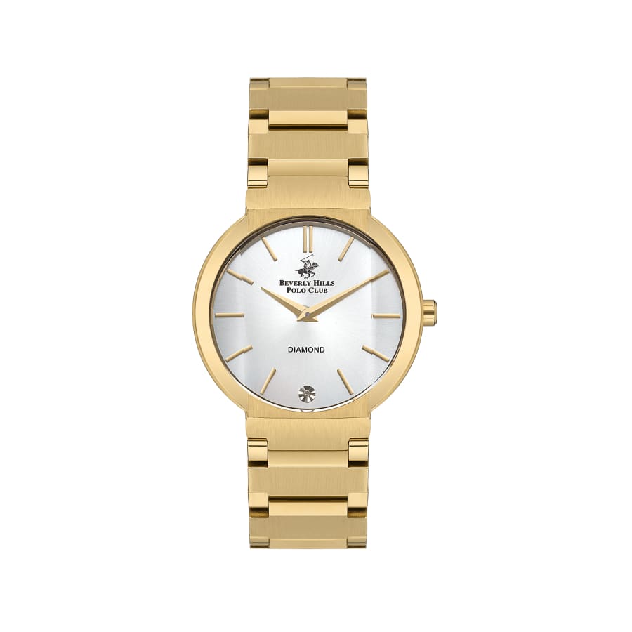 BEVERLY HILLS POLO CLUB Women’s Gold Diamond Watch –