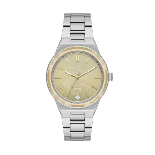 BEVERLY HILLS POLO CLUB Women’s Stainless Diamond Watch –