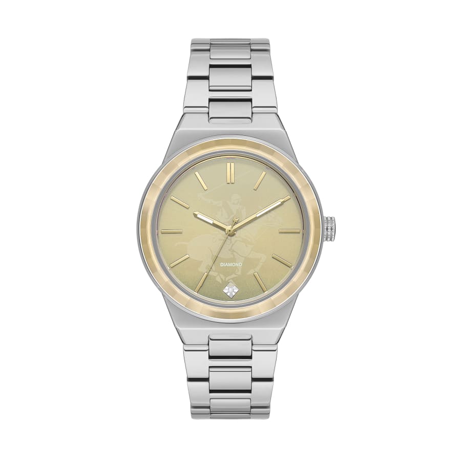 BEVERLY HILLS POLO CLUB Women’s Stainless Diamond Watch –