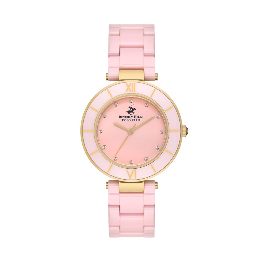 BEVERLY HILLS POLO CLUB Women’s Ceramic Quartz Watch –