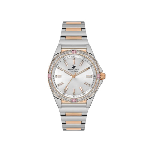 BEVERLY HILLS POLO CLUB Women’s Stainless Steel Quartz