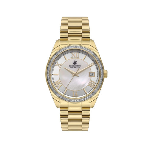 BEVERLY HILLS POLO CLUB Women’s 36 MM Gold Analog Stainless