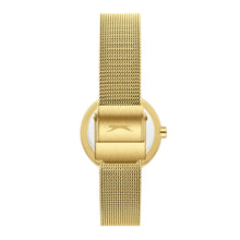 Load image into Gallery viewer, Slazenger Classic White Dial Mesh Gold Watch

