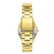Load image into Gallery viewer, Lee Cooper Fashion Roman Numeral White MOP Dial Gold Watch
