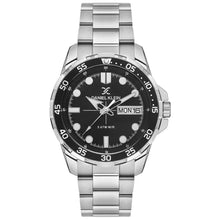 Load image into Gallery viewer, Daniel Klein Premium Day Date Window Black Dial Silver
