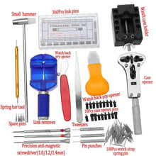 Load image into Gallery viewer, 506pcs Watch Repair Tool Kit Back Case Opener Remover
