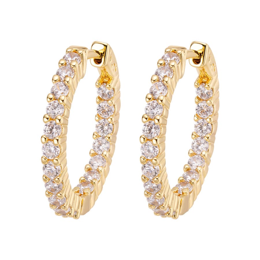 Big Daddy Hoop Diamond Earring - Earring