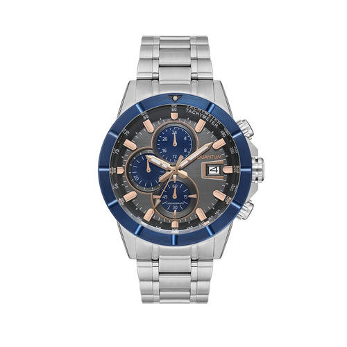 Quantum Men’s Grey Dial Chronograph Watch – HNG1067.360