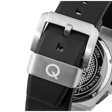 Load image into Gallery viewer, Quantum Men’s Black Dial Chronograph Silicone Strap Watch –

