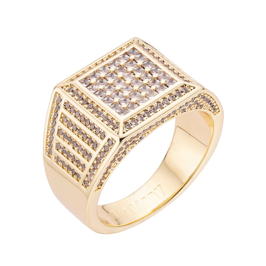 Big Daddy Square Diamond Iced Out Ring - Ring