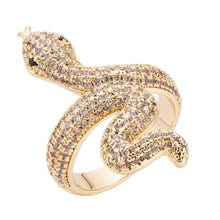 Load image into Gallery viewer, Big Daddy Snake Iced Out Diamond Ring - Ring
