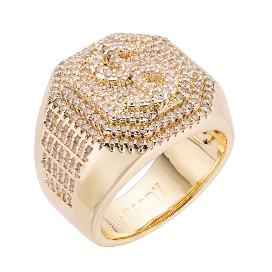 Big Daddy Dollar Sign Iced Out Ring - Ring