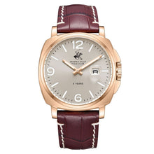 Load image into Gallery viewer, Beverly Hills Polo Club 5 Years Rose Gold Red Leather Watch
