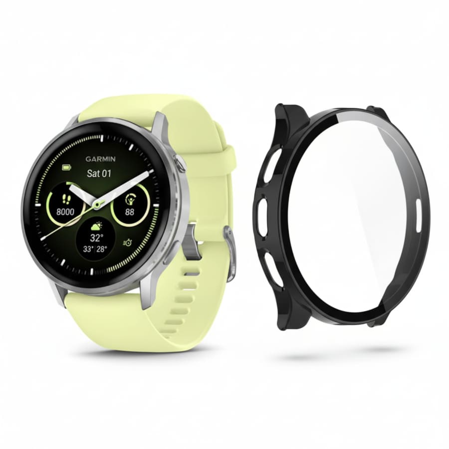 Garmin Venu 4 45mm - Protective Case (Black) - Watch Screen