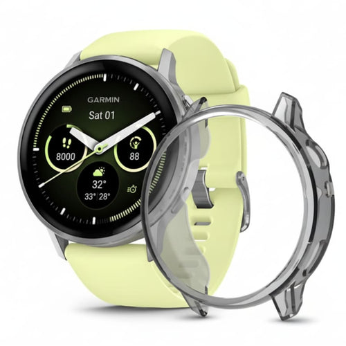 Garmin Venu 4 45mm - Protective Case (Transparent Black)