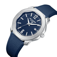 Load image into Gallery viewer, Lee Cooper Contemporary Date Window Blue Dial and Elastomer
