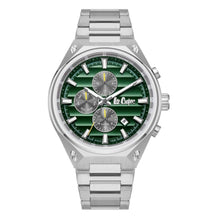 Load image into Gallery viewer, Lee Cooper Gavinus Multifuntion Green Dial Silver Watch
