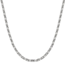 Load image into Gallery viewer, Big Daddy 5mm Stainless Steel Byzantine Silver Chain - Chain
