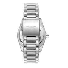 Load image into Gallery viewer, Lee Cooper Donald Day Date Window Blue Dial Silver Watch
