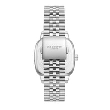 Load image into Gallery viewer, Lee Cooper Modern Square Date Window Blue Dial Silver Watch
