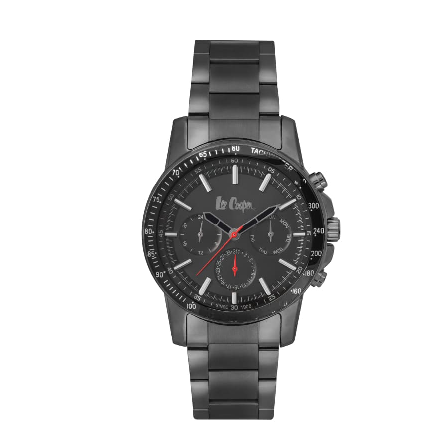 Lee Cooper Men’s Multi-Function Analog Black Dial Watch –