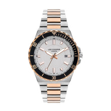Load image into Gallery viewer, Lee Cooper Men’s Watch Silver Dial Two Toned Metal Strap
