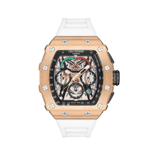 Lee Cooper Men’s Multi-Function Analog Rose Gold Dial Watch