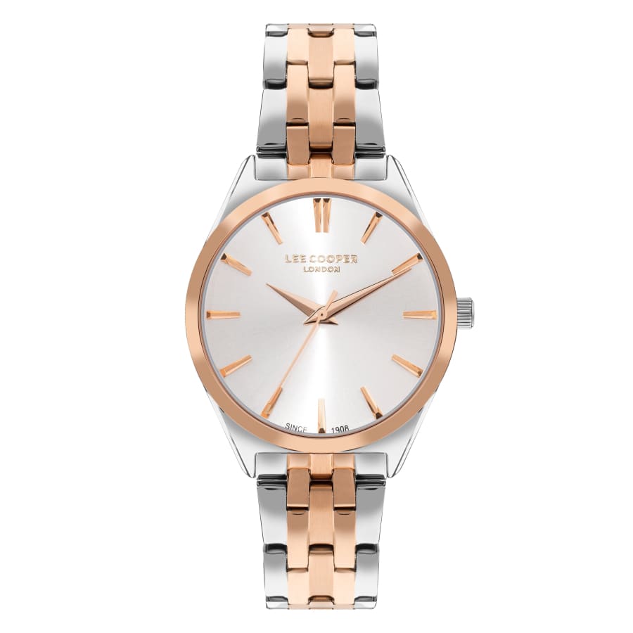 Lee Cooper Women’s 34 MM Silver Dial Analog Watch –
