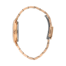 Load image into Gallery viewer, Lee Cooper Women’s 34 MM Rose Gold Analog Brown Dial Watch
