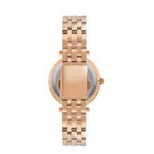 Load image into Gallery viewer, Lee Cooper Women’s 34 MM Rose Gold Analog Brown Dial Watch

