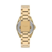 Load image into Gallery viewer, Lee Cooper Women’s 34 MM Gold Analog Navy Blue Dial Watch –
