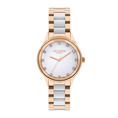Lee Cooper Women’s 35 MM Super Metal Rose Gold Watch –