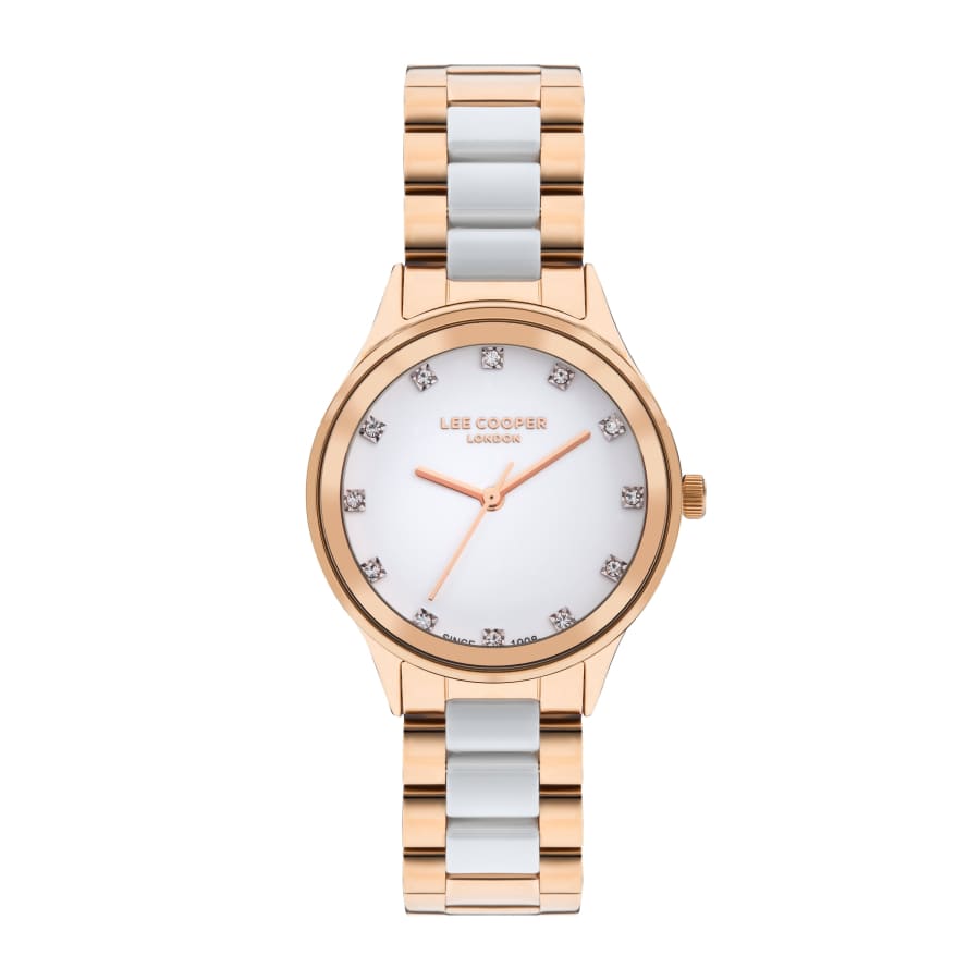 Lee Cooper Women’s 35 MM Super Metal Rose Gold Watch –