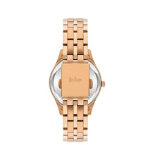 Load image into Gallery viewer, Lee Cooper Women’s 34 MM Rose Gold Analog Metal Strap Watch
