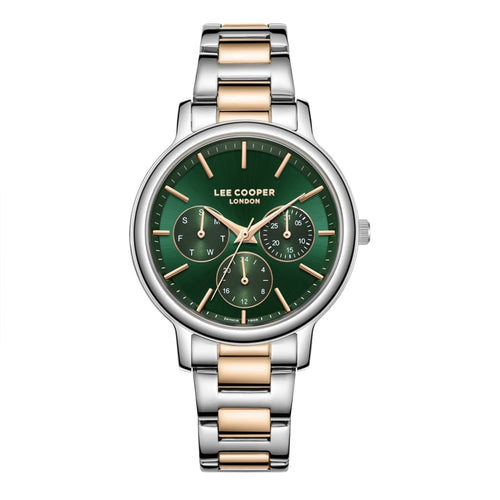 Lee Cooper Women’s 35 MM Silver & Rose Gold Analog