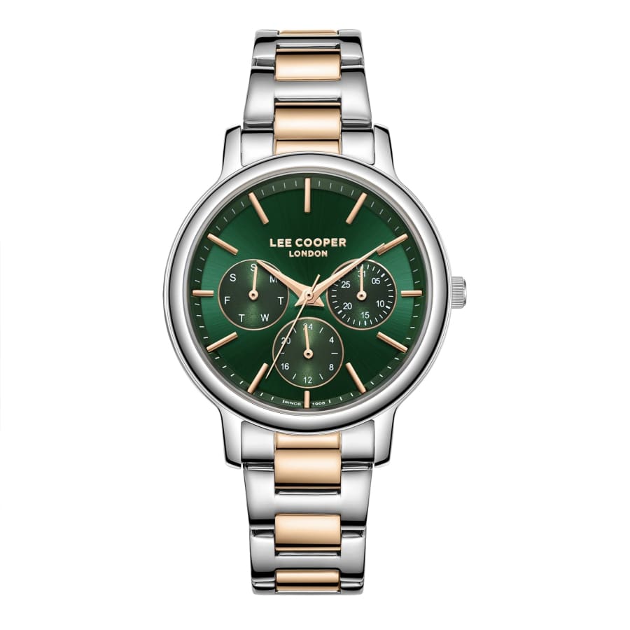 Lee Cooper Women’s 35 MM Silver & Rose Gold Analog