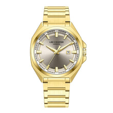 Load image into Gallery viewer, Lee Cooper Oswin Date Window Beige Dial Gold Watch
