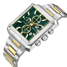 Load image into Gallery viewer, Beverly Hills Polo Club Dual Time Green Dial Two-Tone Watch
