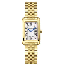 Load image into Gallery viewer, Lee Cooper Classic Square White Dial Gold Watch

