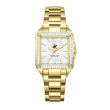 Load image into Gallery viewer, Beverly Hills Polo Club All Gold Square Diamond Watch
