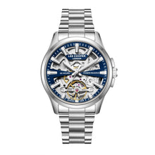 Load image into Gallery viewer, Lee Cooper Skeleton Automatic Blue Dial Silver Watch
