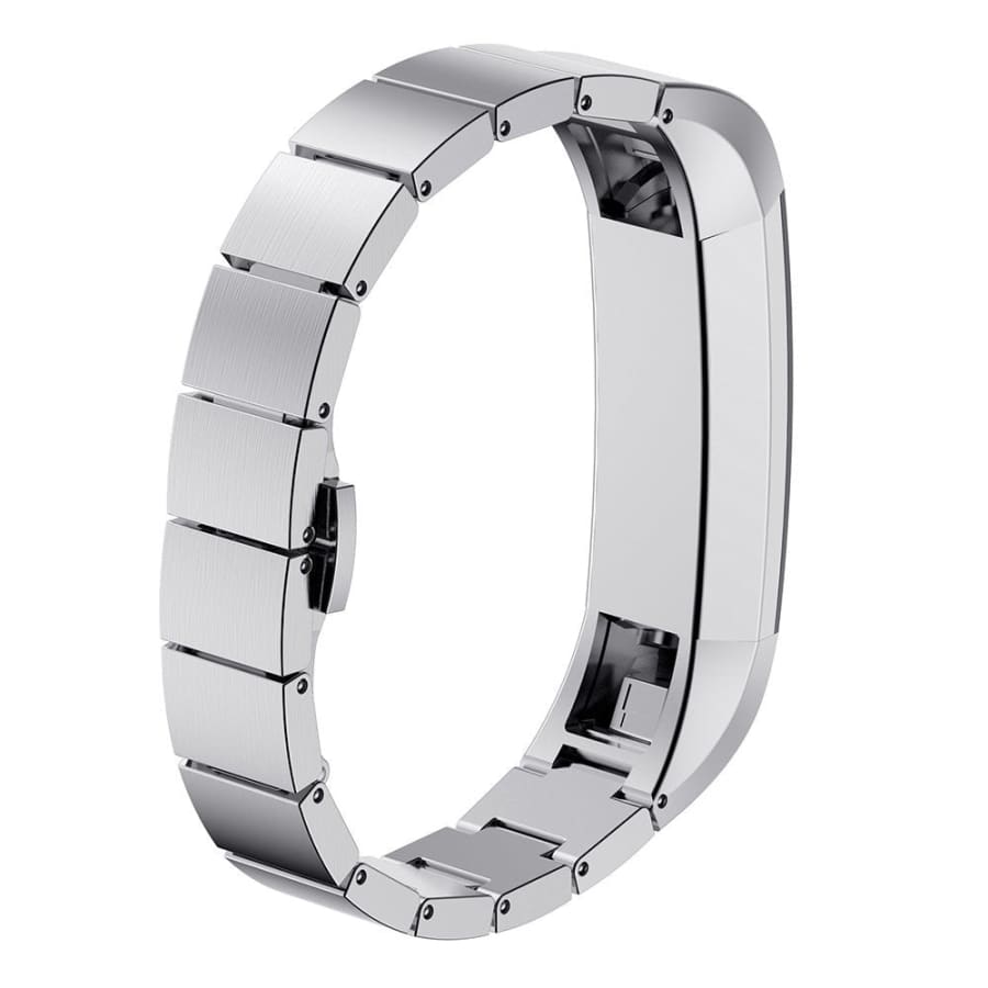 Fitbit Alta HR Strap Steel Link Bracelet (Silver) - Silver