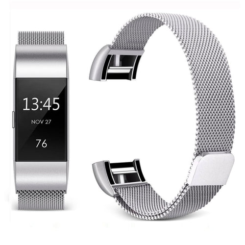 Fitbit Charge 2 Strap - Silver / Fitbit Charge 2 / Milanese