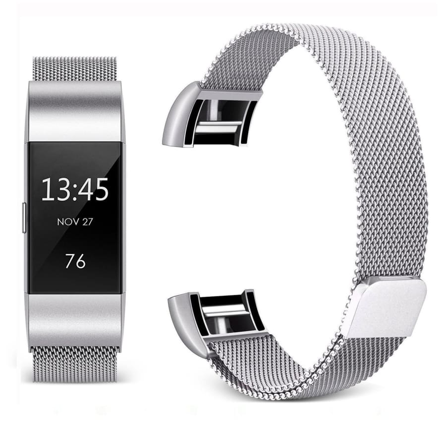 Fitbit Charge 2 Strap - Silver / Fitbit Charge 2 / Milanese