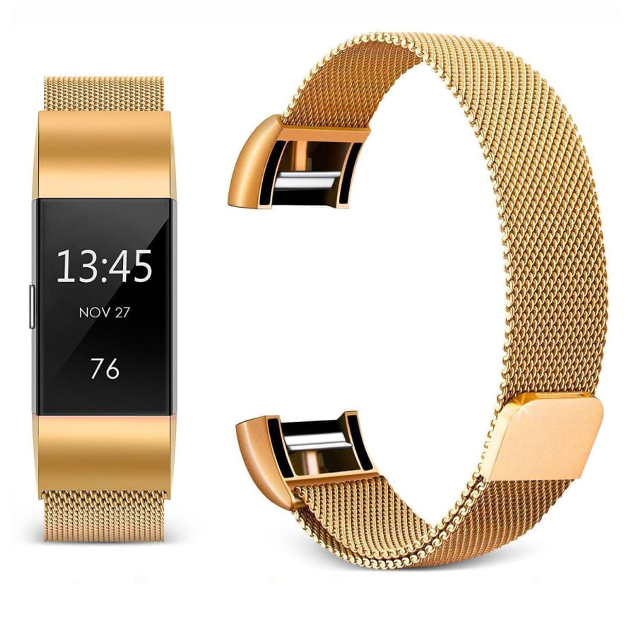 Fitbit Charge 2 Strap Milanese Loop (Gold) - Gold / Fitbit