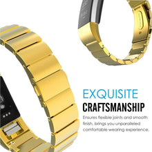 Load image into Gallery viewer, Fitbit Charge 2 Strap Steel Link Bracelet (Gold) - Gold
