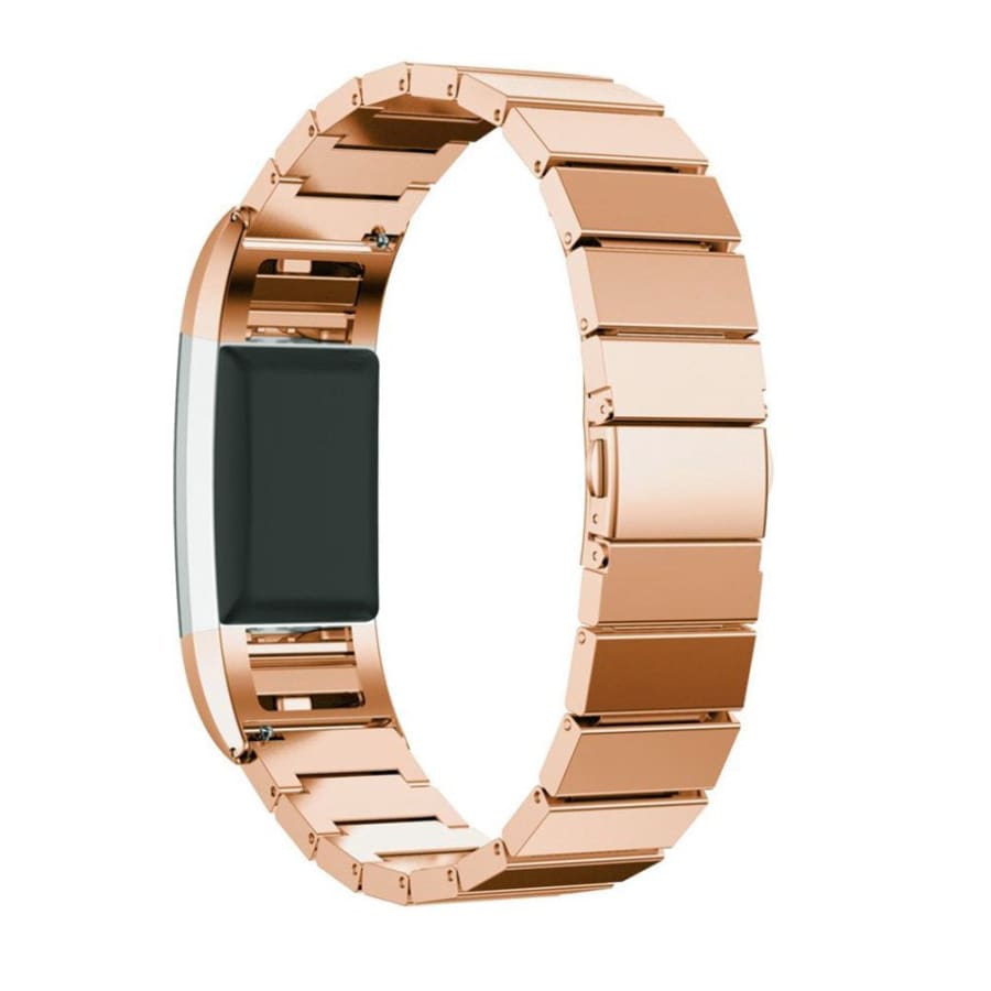 Fitbit Charge 2 Strap Steel Link Bracelet (RoseGold)